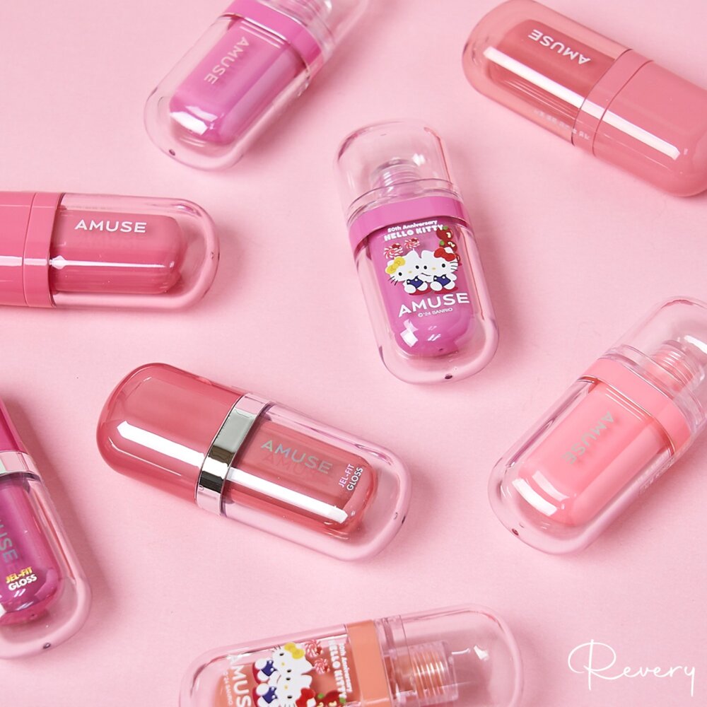 22550482137-現貨｜AMUSE｜新品 輕盈水感清透唇釉 Hello Kitty聯名款 Bebe tint 果凍唇釉 張員瑛pick｜韓