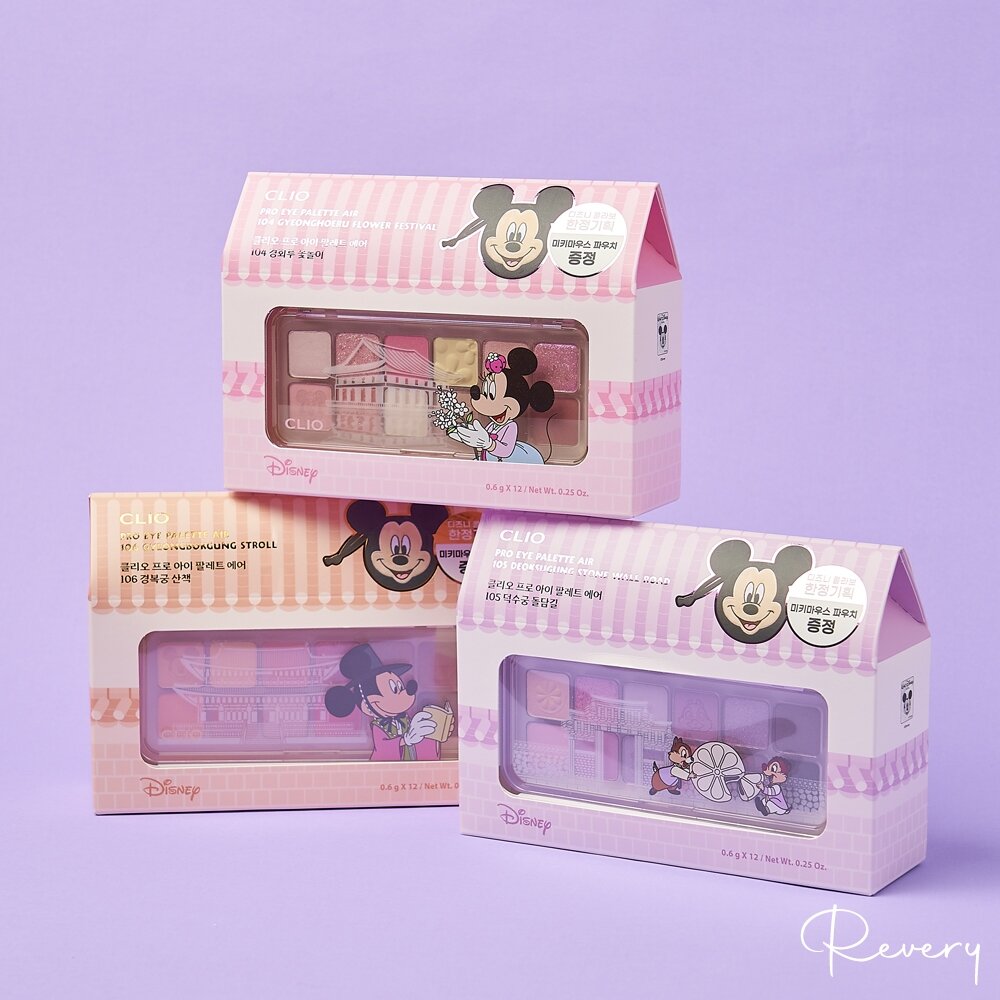 22559054734-現貨｜CLIO｜迪士尼聯名款  #101 3色便攜眼影 十二色眼影盤 十色眼影盤 六色眼影｜韓國代購