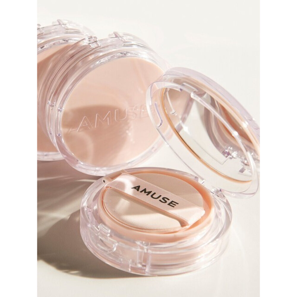 現貨|AMUSE|2024新款 果凍水光氣墊 微霧氣墊小粉盒 小黃盒 果凍氣墊 光澤 霧面 氣墊|韓國代購-圖片-6
