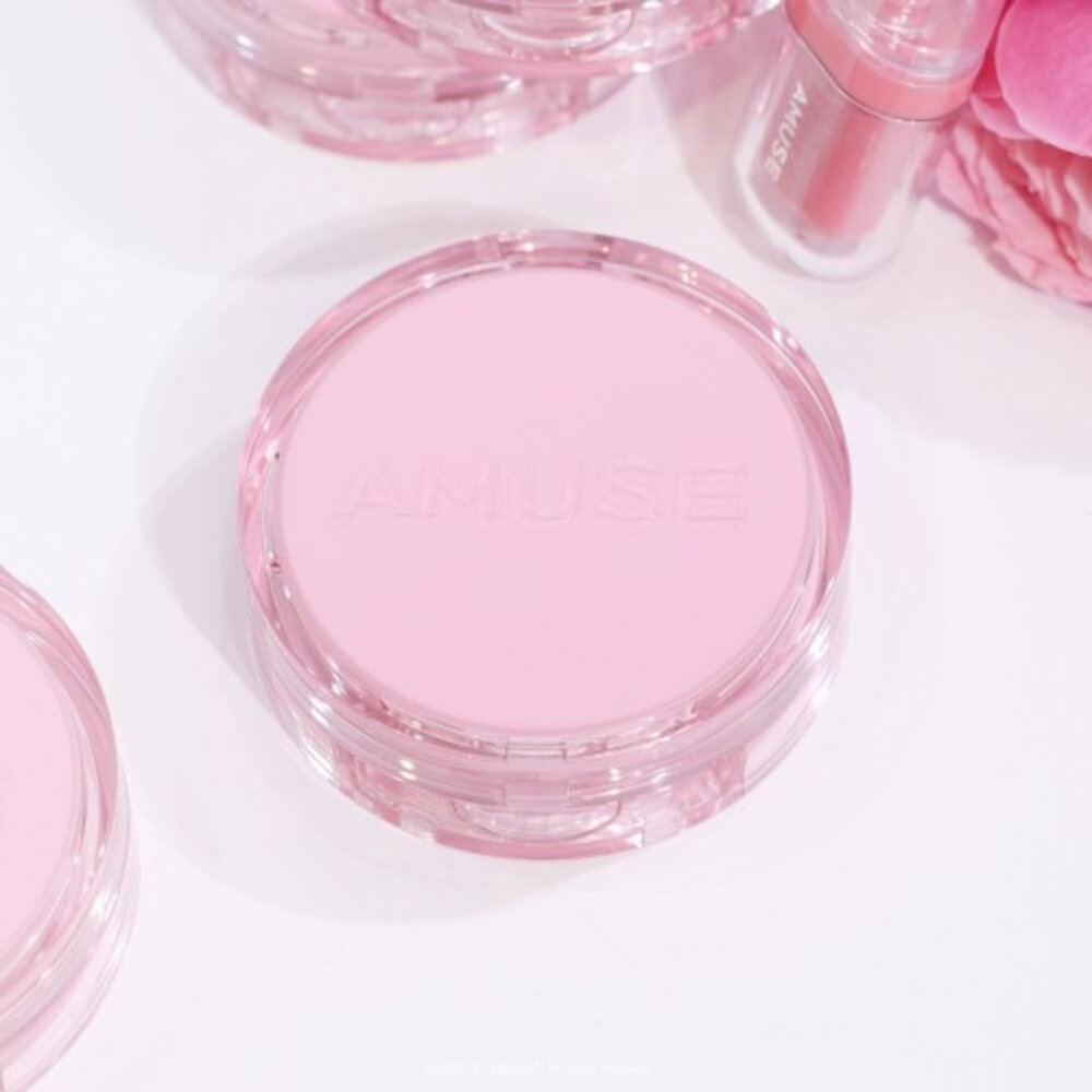 現貨|AMUSE|2024新款 果凍水光氣墊 微霧氣墊小粉盒 小黃盒 果凍氣墊 光澤 霧面 氣墊|韓國代購-圖片-7