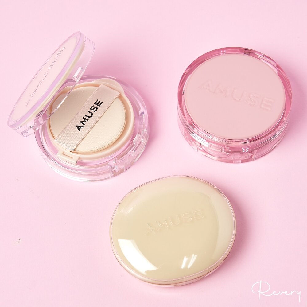 23450491767-現貨｜AMUSE｜2024新款 果凍水光氣墊 微霧氣墊小粉盒 小黃盒 果凍氣墊 光澤 霧面 氣墊｜韓國代購
