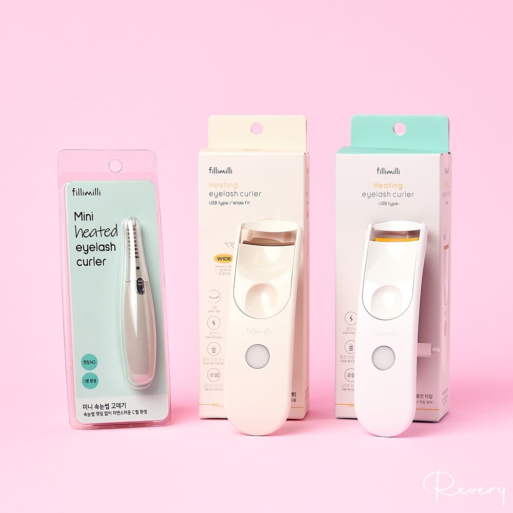23551993499-現貨｜fillimilli｜必入 電熱睫毛夾 燙睫毛器 寬版燙睫毛器 USB充電｜超級電眼配備｜韓國代購