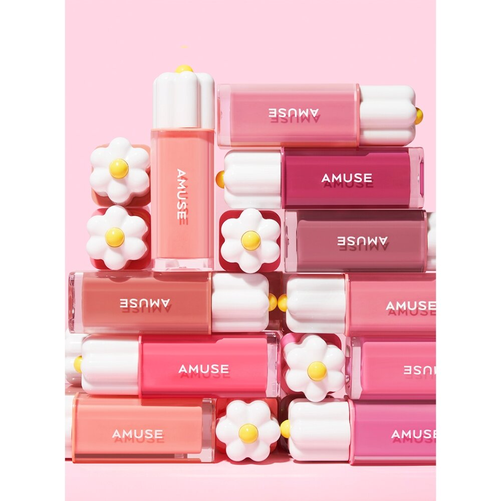 短效出清|AMUSE|HELLO KITTY 聯名款 小雛菊 琉璃光澤唇釉 水光唇釉 員瑛pick|韓國代購-圖片-2