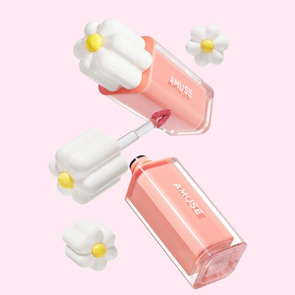 短效出清|AMUSE|HELLO KITTY 聯名款 小雛菊 琉璃光澤唇釉 水光唇釉 員瑛pick|韓國代購-圖片-3