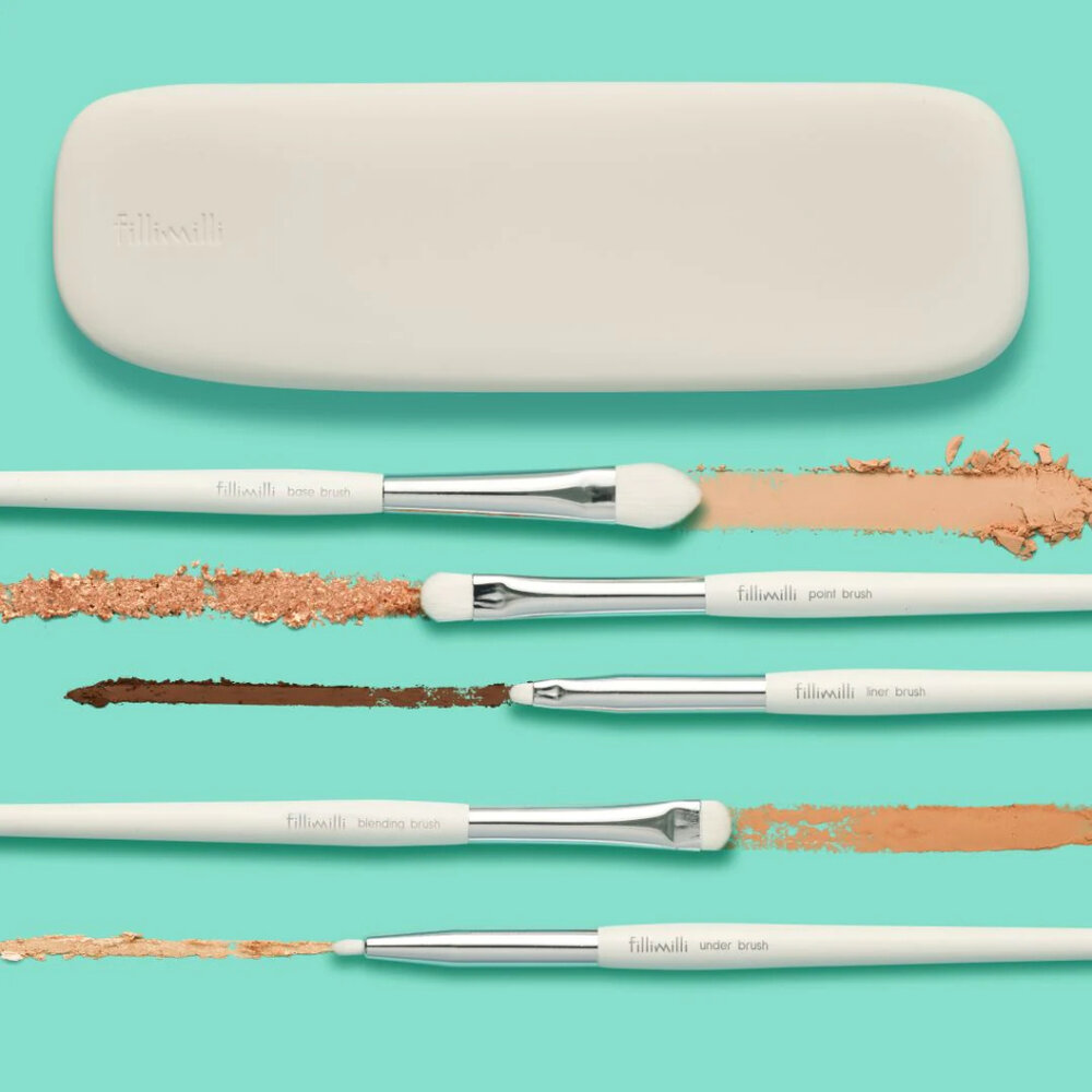 現貨|FILLIMILLI|眼影刷PRO5件組-贈收納盒 迷你刷具組 刷具 OLIVEYOUNG 刷具組合|韓國代購-圖片-1