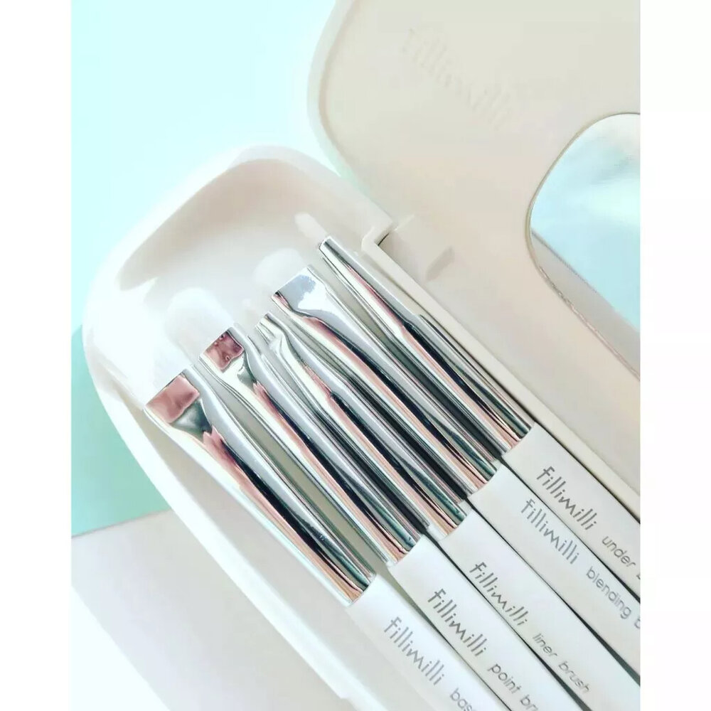 現貨|FILLIMILLI|眼影刷PRO5件組-贈收納盒 迷你刷具組 刷具 OLIVEYOUNG 刷具組合|韓國代購-圖片-2