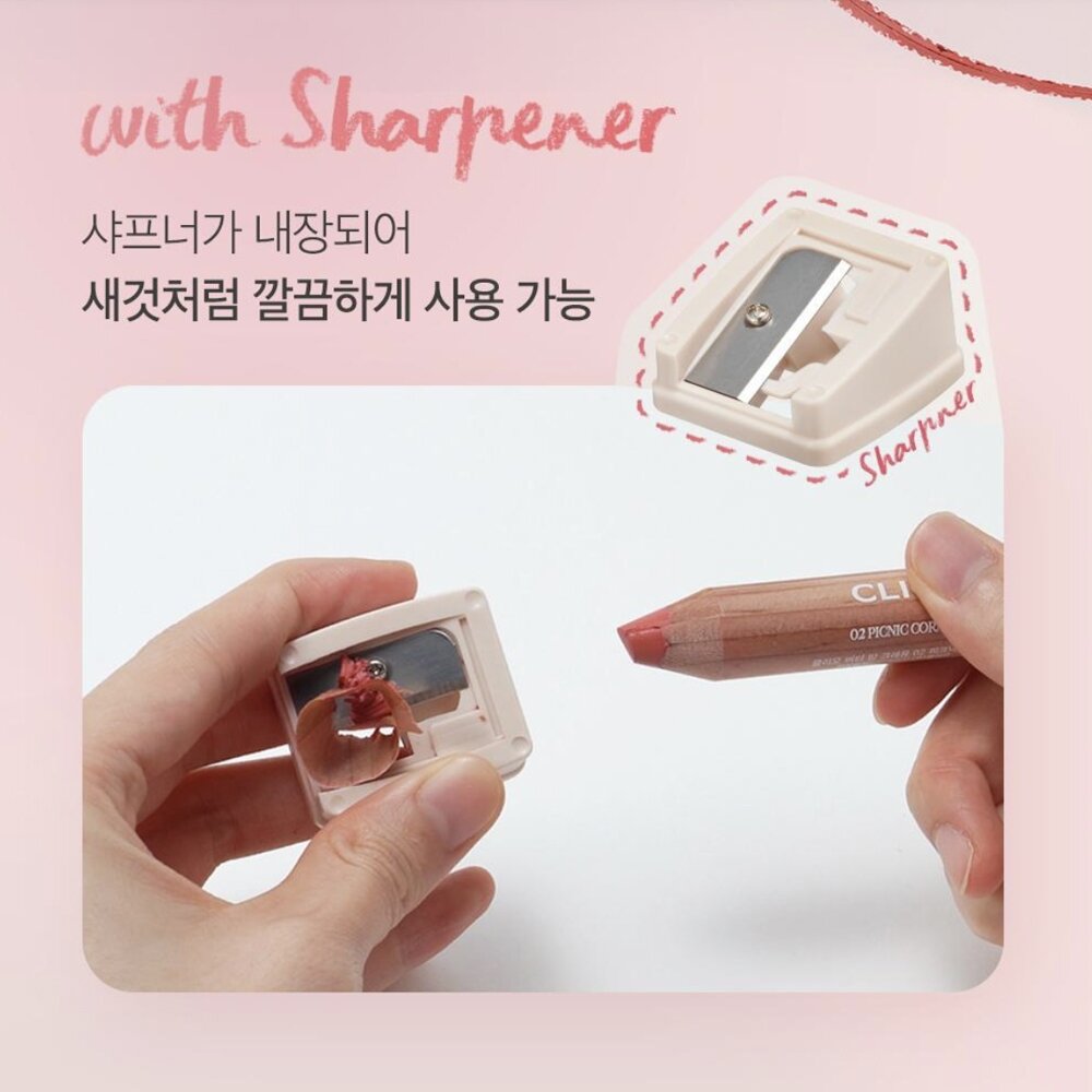 現貨|CLIO|黃油唇線蠟筆套裝 (贈送削筆刀) 奶油唇筆 唇線筆 唇筆 霧面唇筆|韓國代購-圖片-5