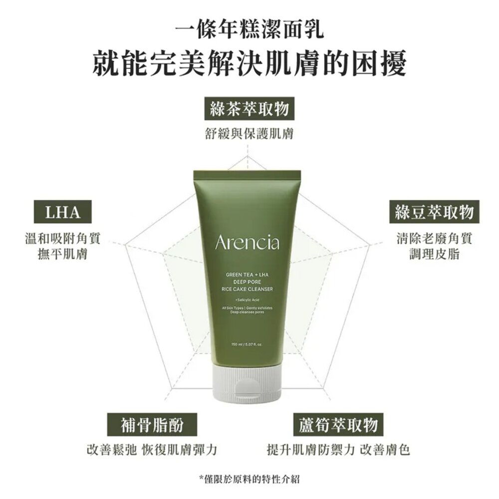 現貨|Arencia|年糕潔面乳 凝膠精華 綠茶 玫瑰 大米 牛膝草 金盞花 紅茶 玫瑰果|韓國代購-圖片-7