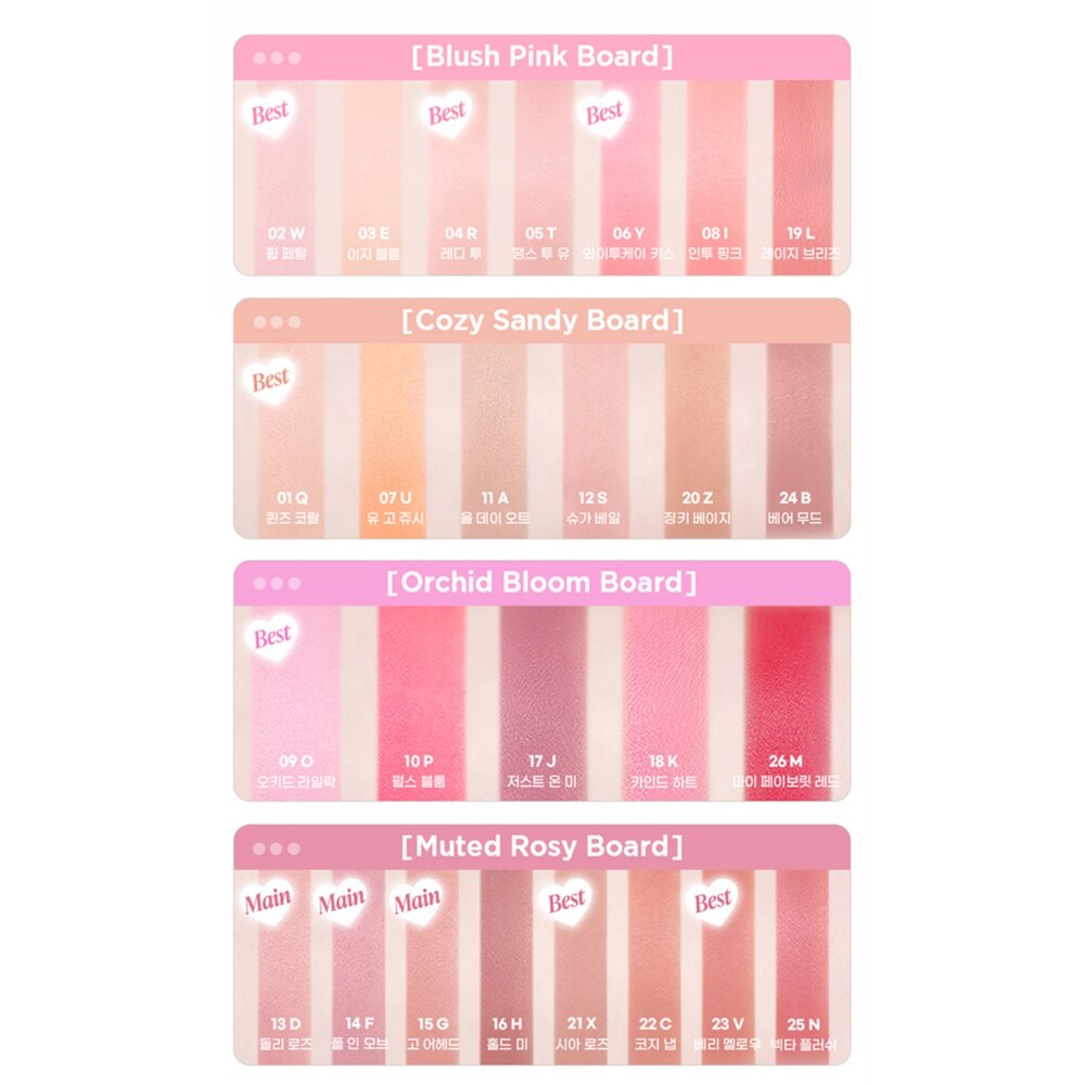 現貨|Peripera|新品 鍵盤腮紅膏 愛心鍵盤 按鍵腮紅 柔霧腮紅膏|韓國代購-圖片-2