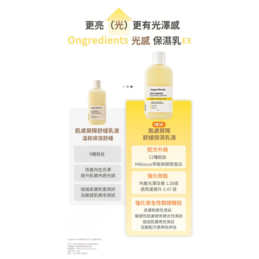 現貨|Ongredients|官方授權|韓國化妝室大推 肌膚屏障舒緩乳液 小黃乳 小藍乳 EX 二代 妝前乳 保濕-圖片-3