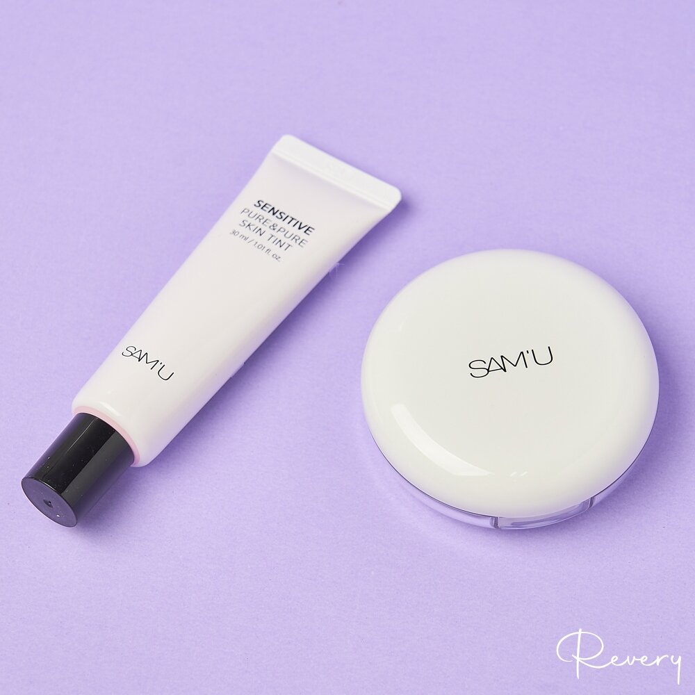 25186429167-現貨｜SAM'U｜敏感肌研系列｜敏感肌密濾鏡素顏霜 敏感肌研氣墊 舒緩平衡純净氣墊｜韓國代購