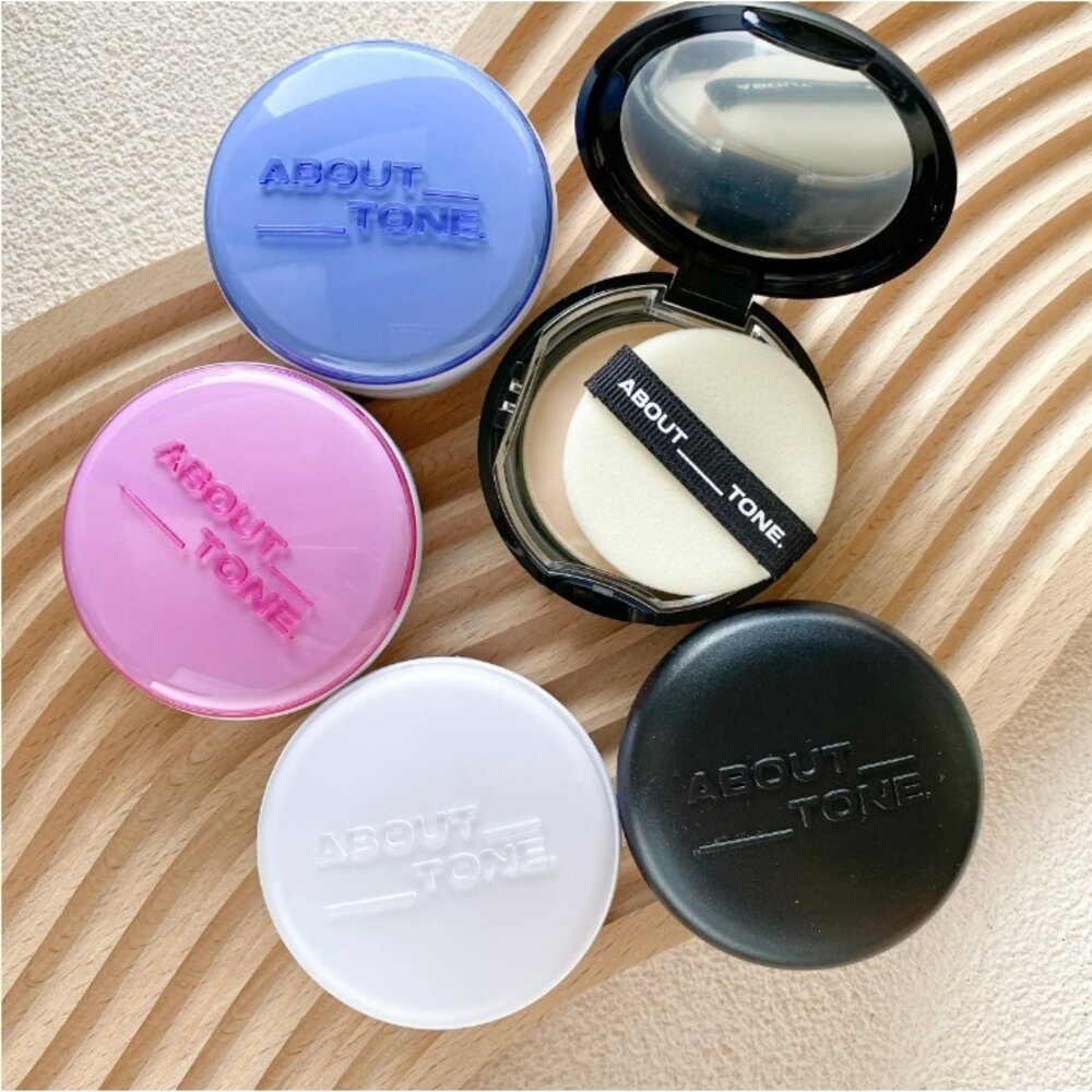 現貨|about tone|柔焦蜜粉餅 蜜粉 粉餅 定妝 控油 柔焦 校色 提亮 遮瑕|韓國代購-圖片-1