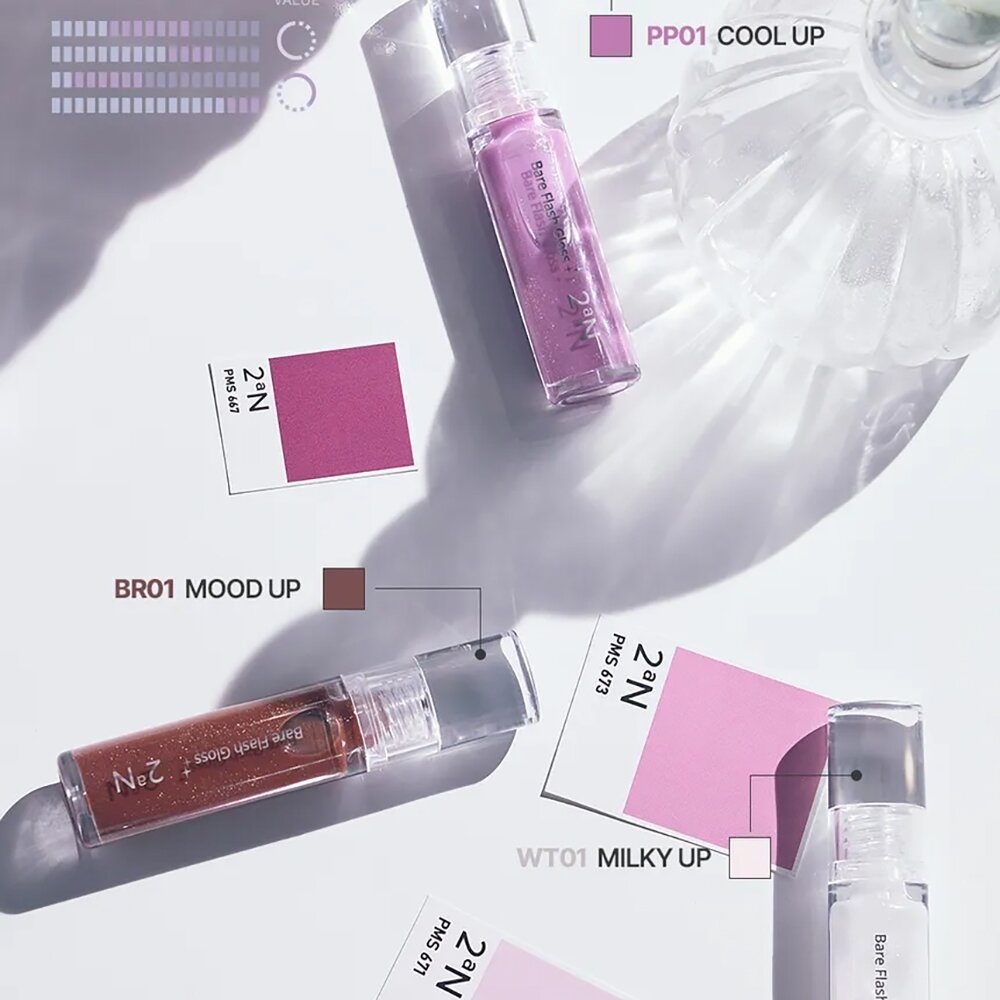 現貨|2aN|BARE FLASH GLOSS 透明玻璃唇釉 素顏閃亮唇蜜 Irene's Pick|韓國代購-圖片-5
