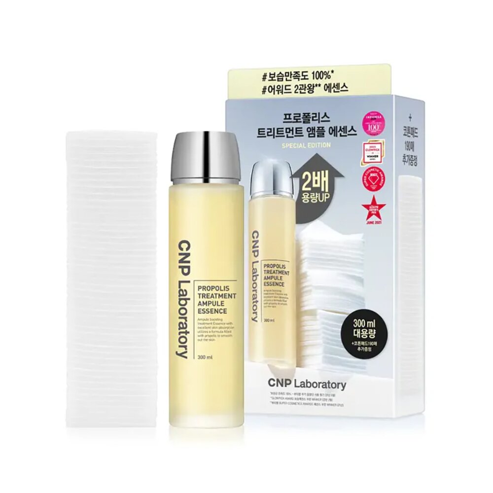 現貨|限量版本|CNP| 蜂膠極致修護精華水 300ml (+190片專用化妝棉)|韓國代購-圖片-1