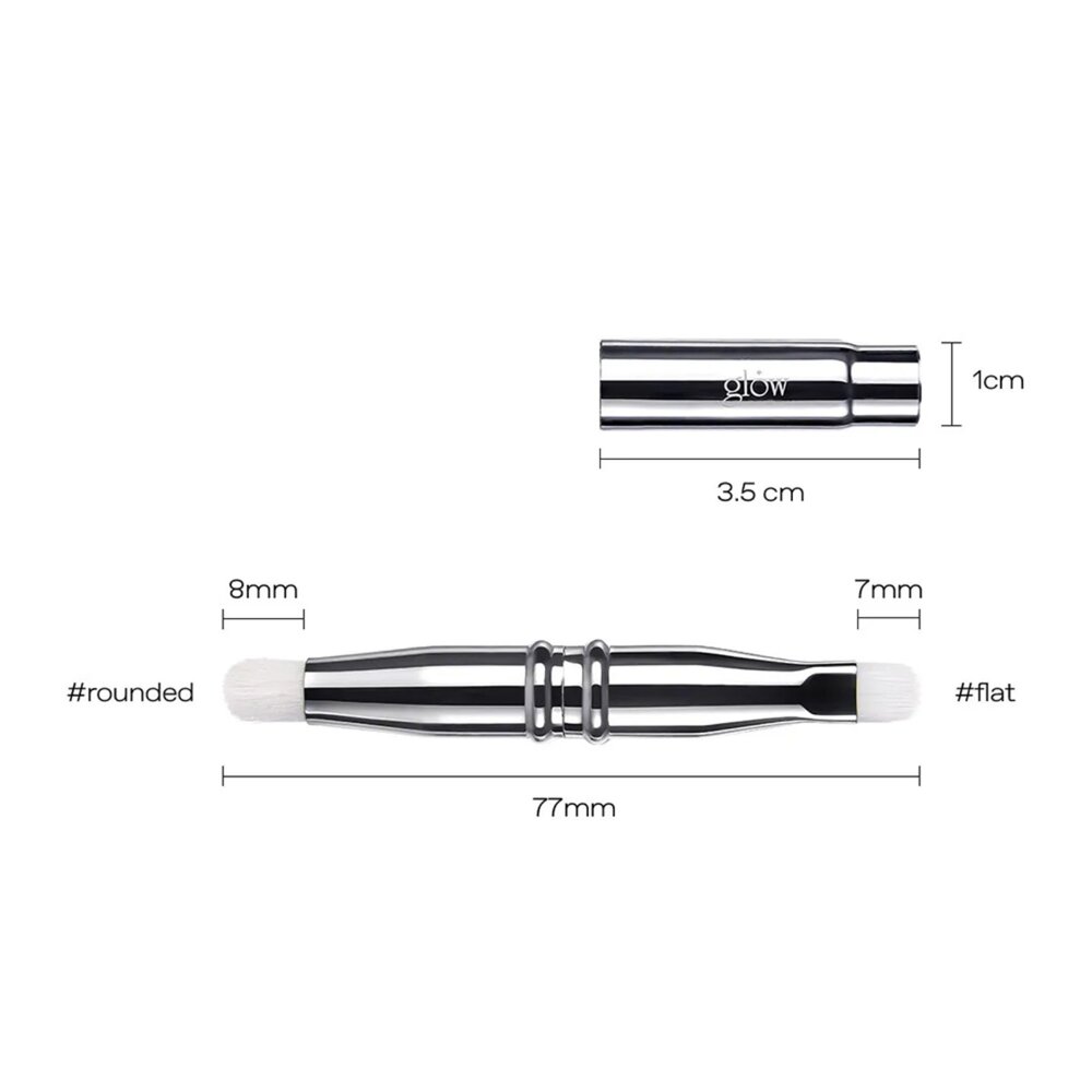 現貨|glow| 專業錐形打亮刷 專業平頭遮瑕刷 迷你伸縮眼唇兩用刷 打亮刷 遮瑕刷 眼唇兩用刷|韓國代購-圖片-8