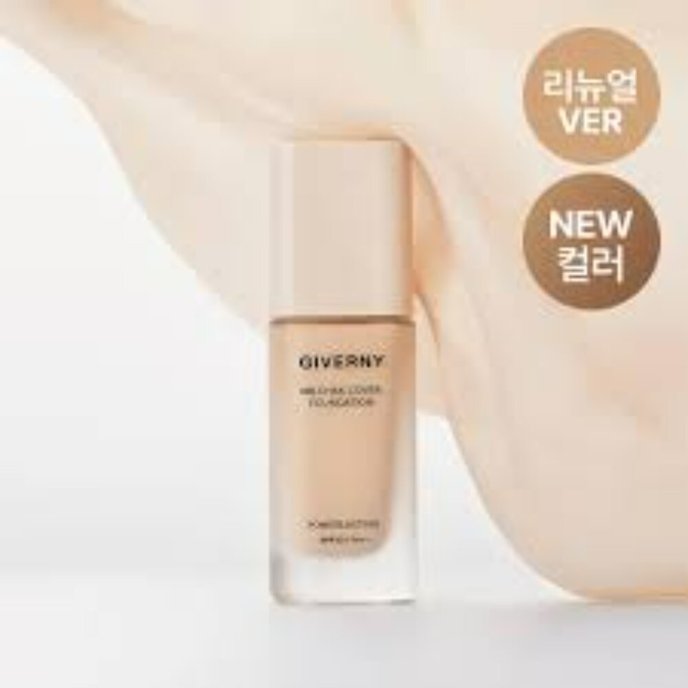 Giverny|代理授權 新包裝獨家販售|柔霧奶油肌持妝粉底液 持妝 光澤 柔霧定妝蜜粉餅-圖片-2