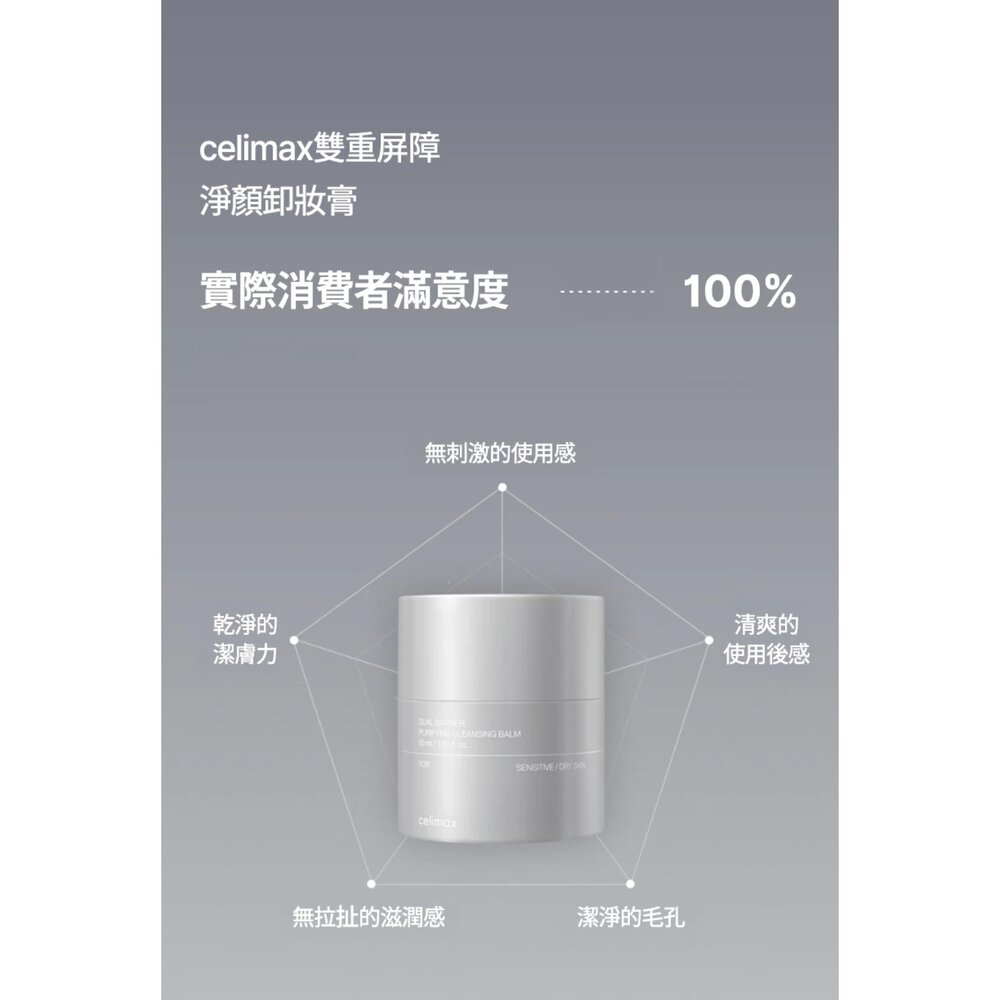 現貨|Celimax|代理授權|雙重屏障淨顏卸妝膏50ml正裝+50ml替換 溫和卸妝|韓國代購-圖片-5