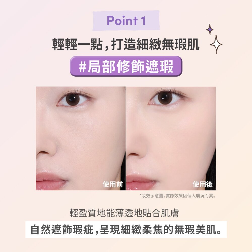 現貨|Twoedit|Luna 副牌 一點無痕遮瑕膏 黑眼圈遮瑕 自然 輕薄 貼膚-圖片-3