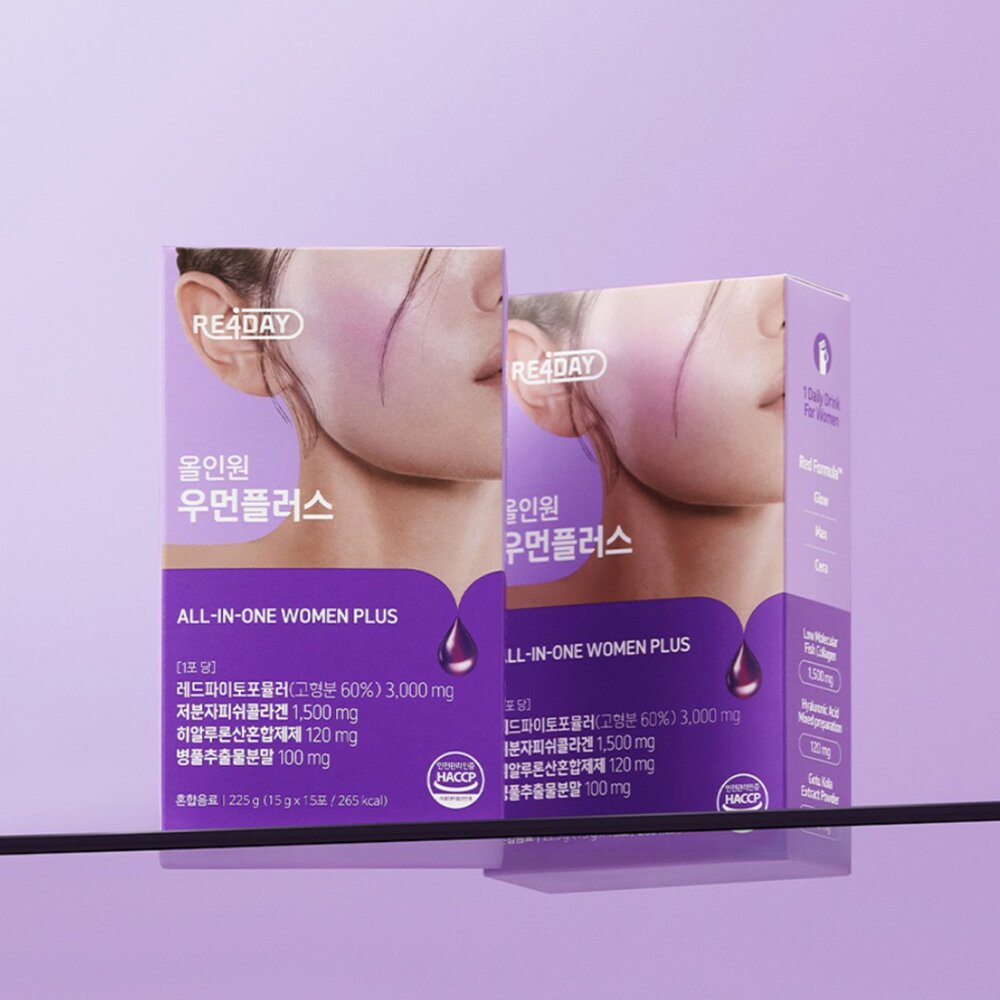 現貨|Re4day|總代理授權|口服pdrn 女性亮妍飲 15g*15小包-圖片-1