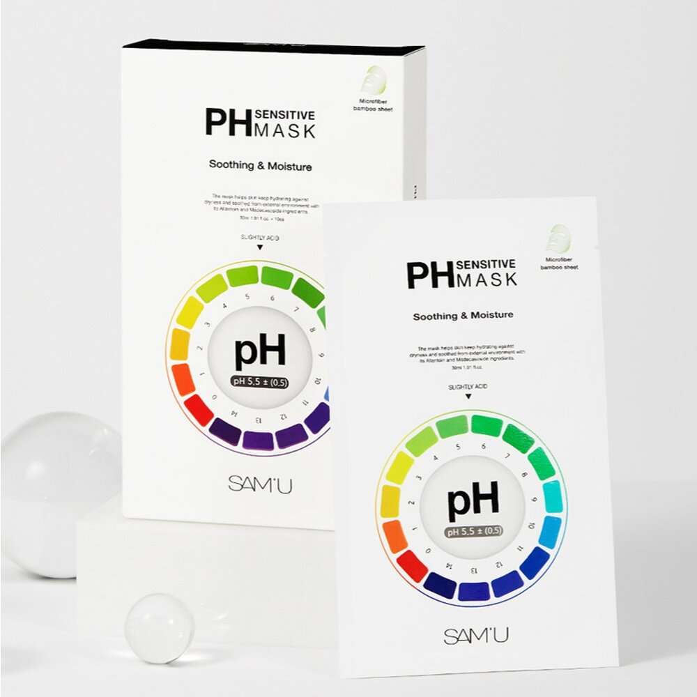 現貨|SAM'U|PH舒緩平衡系列面膜|保濕面膜 抗老緊緻面膜 毛孔緊緻面膜 逆時激光瞬效面膜 涼感舒緩面膜|韓國代購-圖片-1