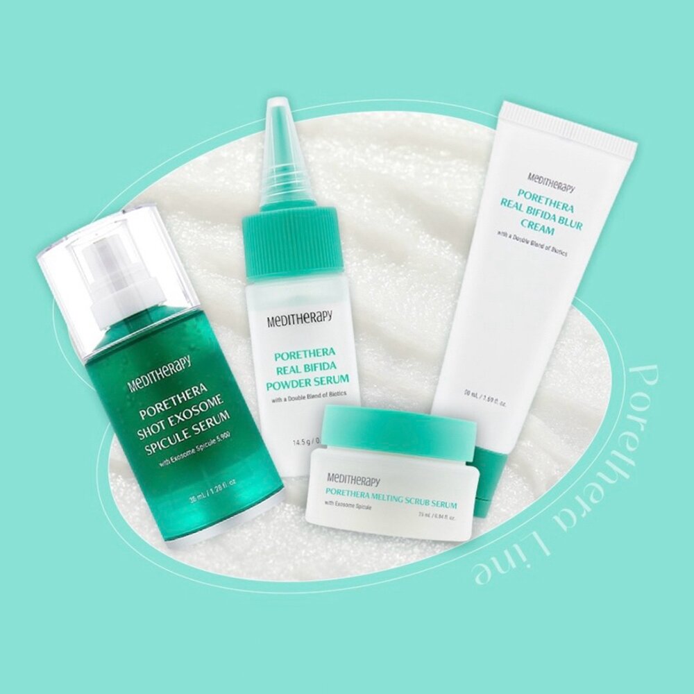 現貨|meditherapy|綠淨光緊緻系列|藻針精華 提亮素顏霜 益生菌粉狀安瓶 緊緻毛孔去角質霜|韓國代購-圖片-1