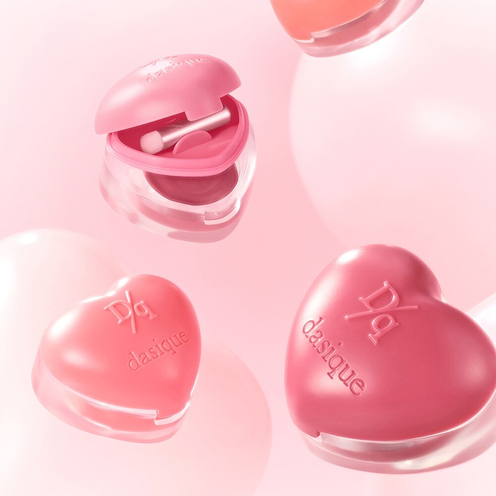 現貨|dasique|泰迪熊9色唇頰兩用盤 Souffle Color Pot 愛心唇頰膏 唇泥 罐裝唇釉 附唇刷 腮紅-圖片-3
