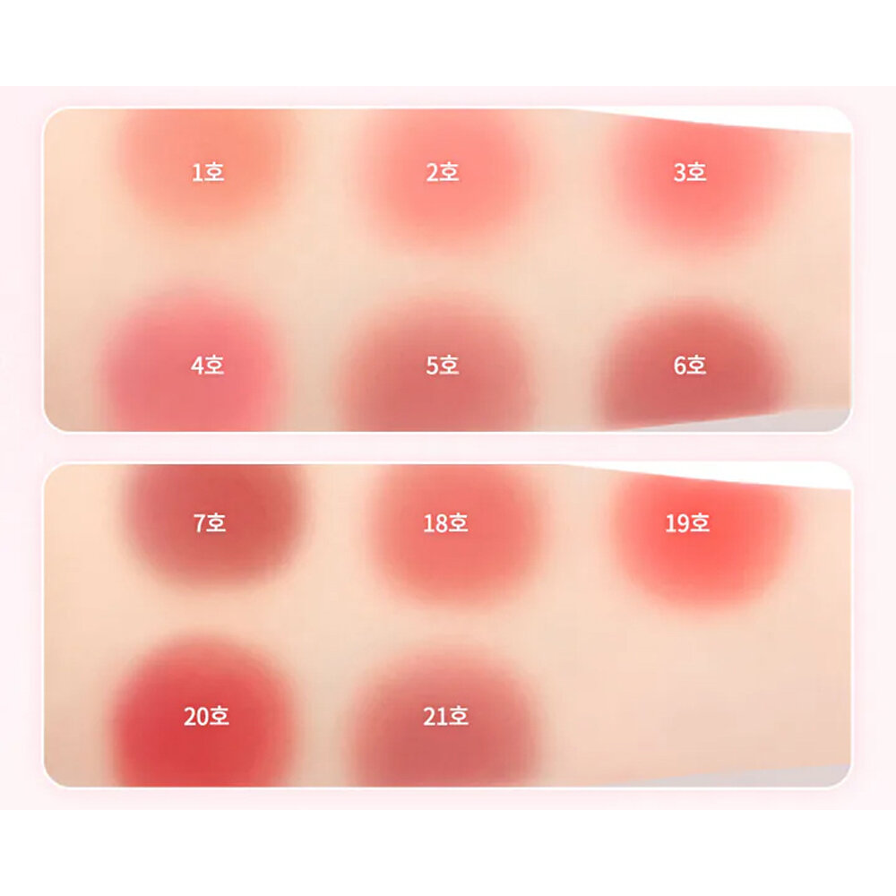 現貨|dasique|泰迪熊9色唇頰兩用盤 Souffle Color Pot 愛心唇頰膏 唇泥 罐裝唇釉 附唇刷 腮紅-圖片-9