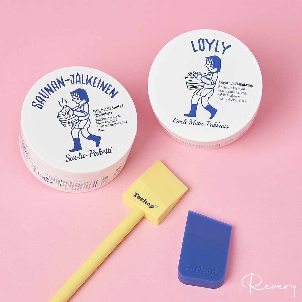 27589178080-現貨｜TORHOP｜150g 桑拿海鹽面膜 綠泥膠原蛋白面膜 軟矽膠長柄面膜刷 迷你面膜刷 面膜 面膜刷｜韓國代購