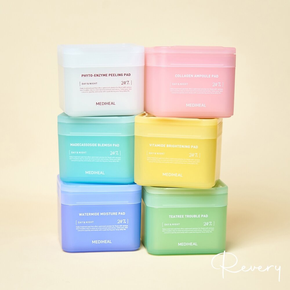 27700438241-現貨｜MEDIHEAL 美迪惠爾｜韓國 棉片 化妝水棉片 調理棉片 維他命 茶樹 積雪草 保濕 膠原蛋白｜韓國代購