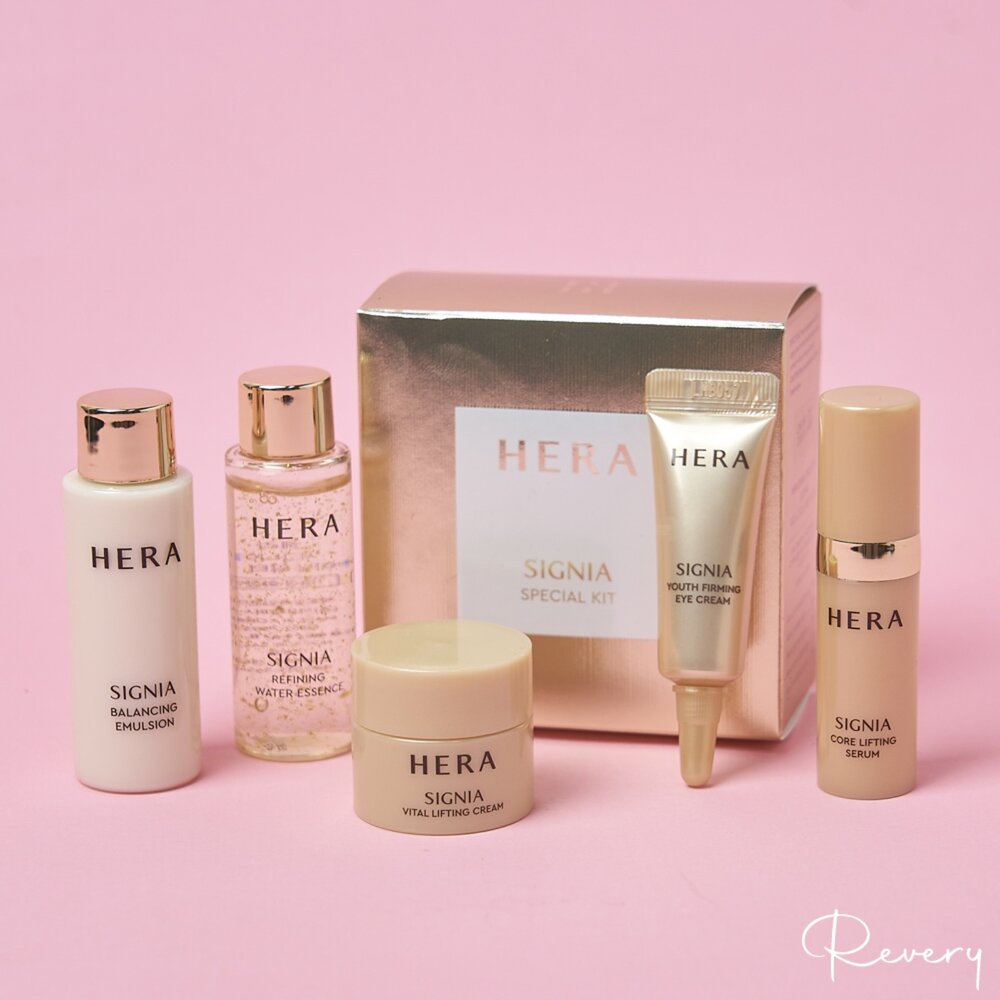 限量|Hera|小樣旅行組 青春保濕膠原蛋白五件組 SIGNIA 水仙花賦活緊緻5件套 洗面乳50g|韓國代購-圖片-4