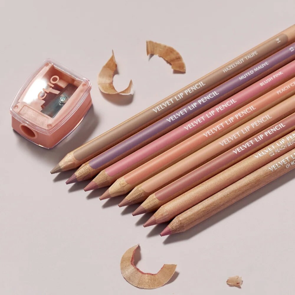 現貨|Clio|全14色 VELVET LIP PENCIL SET 系列唇線筆 唇線筆 送銷筆器 修飾唇周暗沉|韓國代-圖片-1