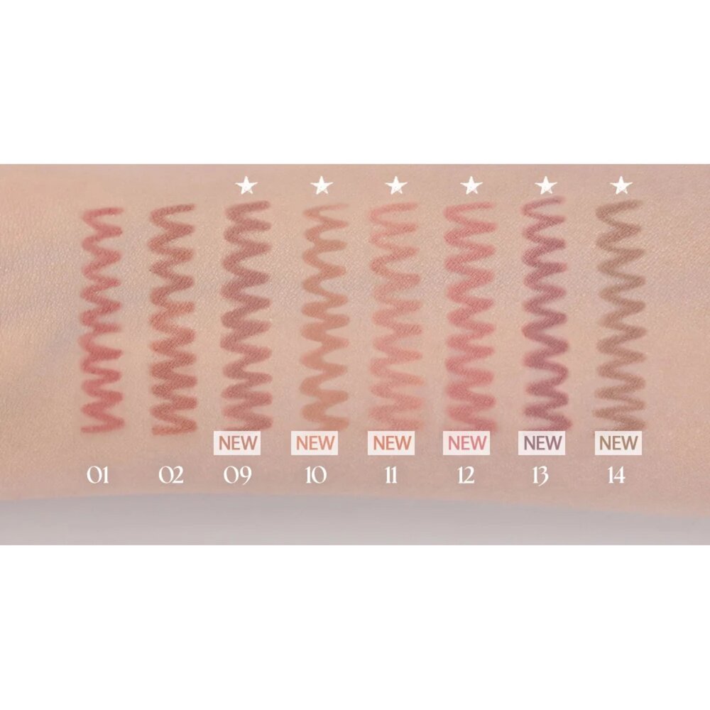 現貨|Clio|全14色 VELVET LIP PENCIL SET 系列唇線筆 唇線筆 送銷筆器 修飾唇周暗沉|韓國代-圖片-6