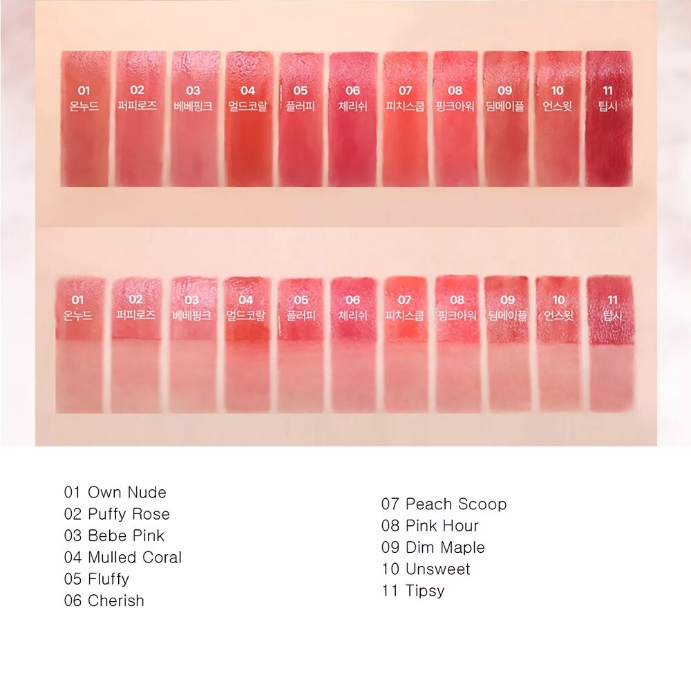 現貨出清|2aN|售完斷貨 FLUFFY BLUR TINT 絲絨唇釉 霧面唇釉 Irene's Pick|韓國代購-圖片-5