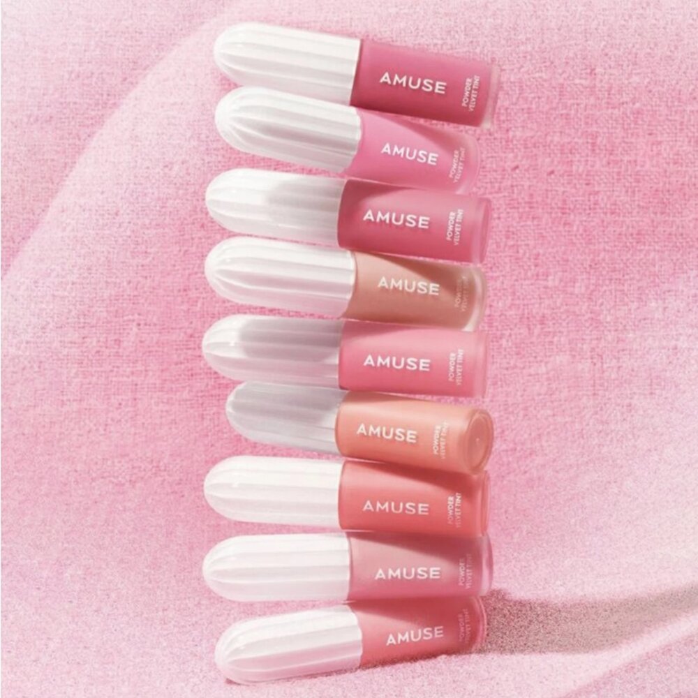 現貨|Amuse|子彈頭霧面唇釉 POWDER VELVET TINT 霧面 奶油 唇釉|韓國代購-圖片-1