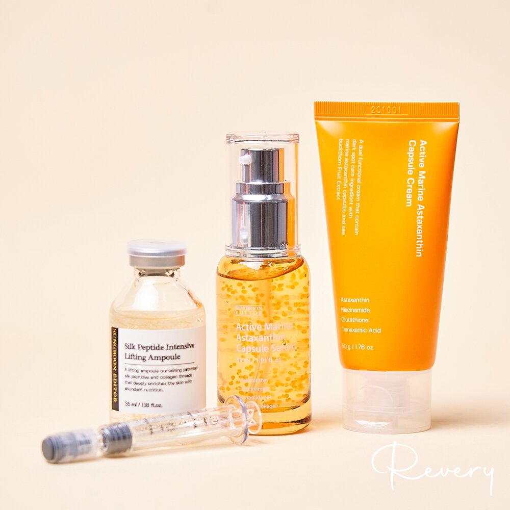 29550431878-現貨｜SUNGBOON EDITOR ｜活性海洋蝦青素膠囊淡斑精華 活性海洋蝦青素膠囊霜 皮膚屏障修復霜｜韓國代購