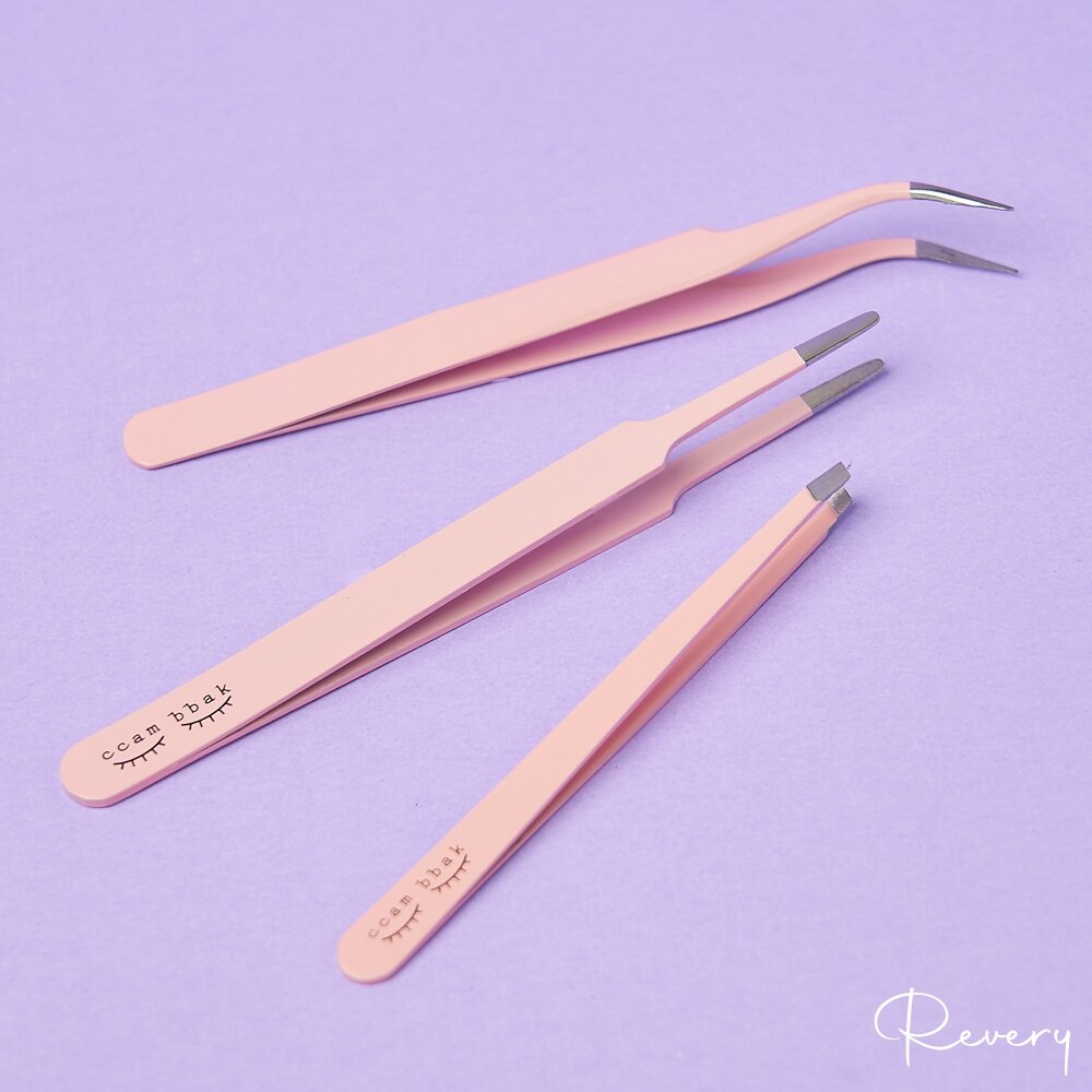 40465455889-現貨｜CCAM BBAK｜假睫毛鑷子 鑷子 睫毛鑷子 直頭型 曲線型 斜角型 睫毛｜韓國代購