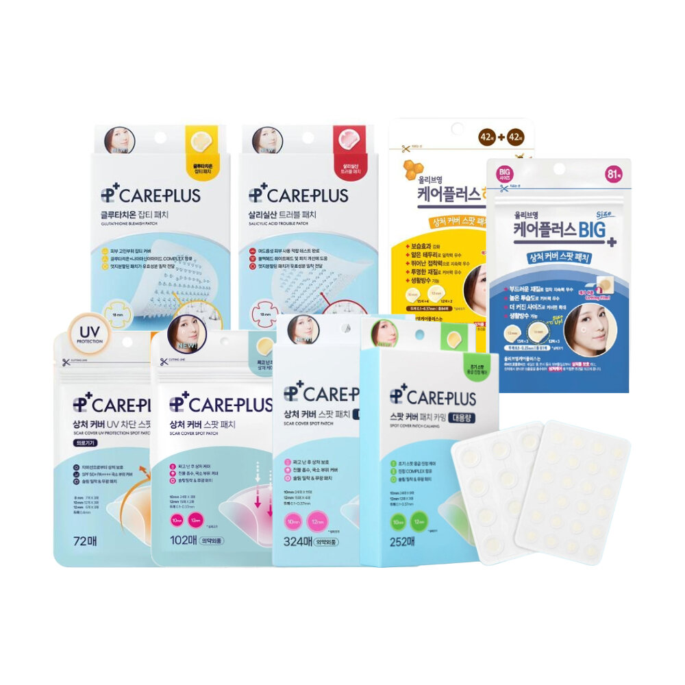 40952546535-韓國Olive Young 隱形貼102枚入 范冰冰推薦 茶樹 積雪草 蜂蜜 CAREPLUS