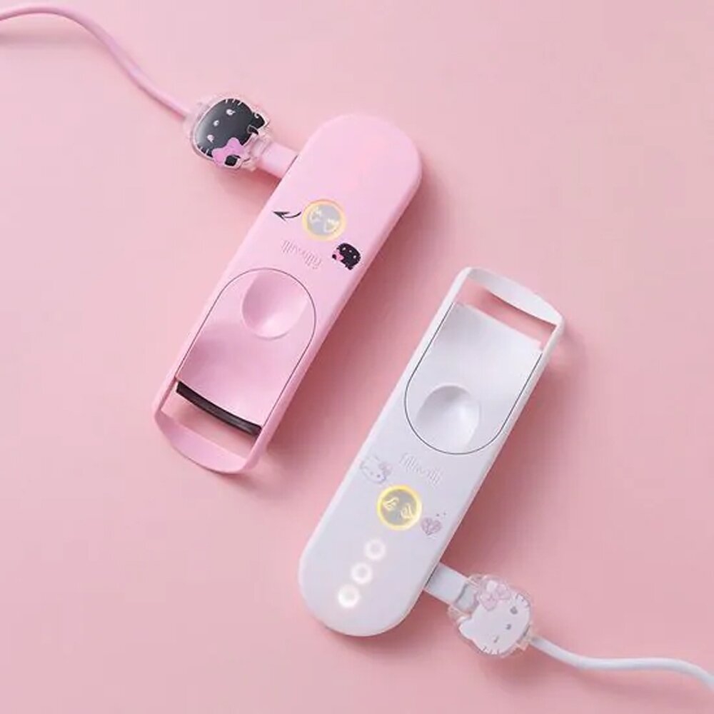 斷貨出清|fillimilli|Hello Kitty聯名|充電式燙睫毛器 底妝刷828 髮夾 護膚棉片盒化妝棉|韓國代-圖片-2
