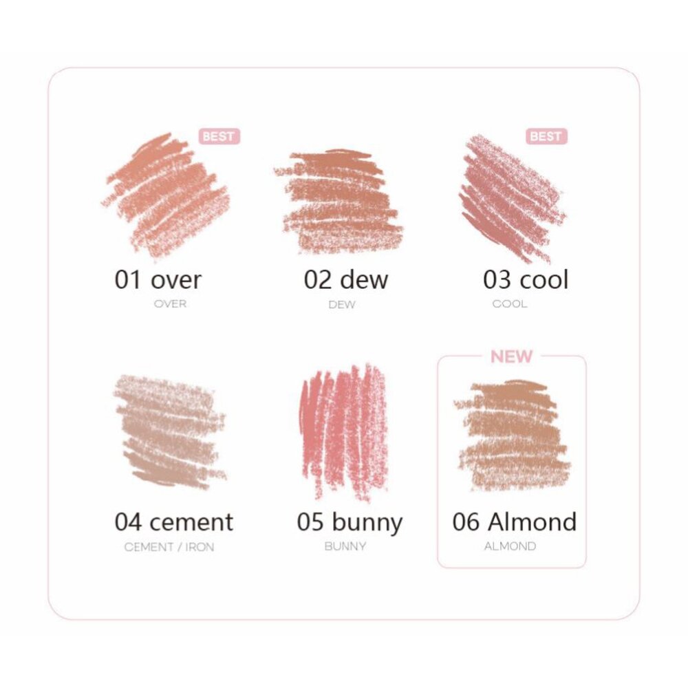 現貨|AOU|全6色 霧感唇線筆 嘟嘟唇 修飾唇型 雙頭唇線筆 韓國化妝室推薦|韓國代購-圖片-2