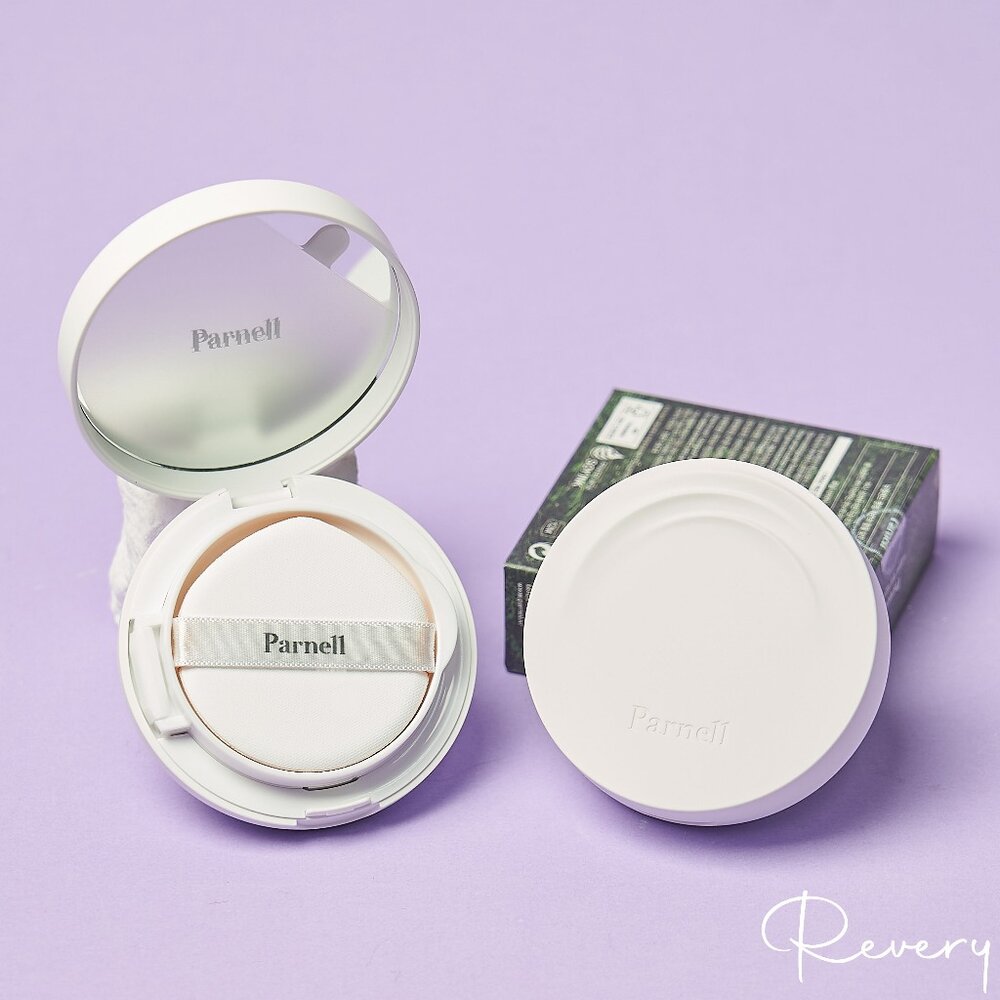 便宜出清 效期長|PARNELL|🇰🇷積雪草精粹亮白氣墊粉餅 積雪草遮瑕膏 遮瑕氣墊|韓國代購-圖片-1