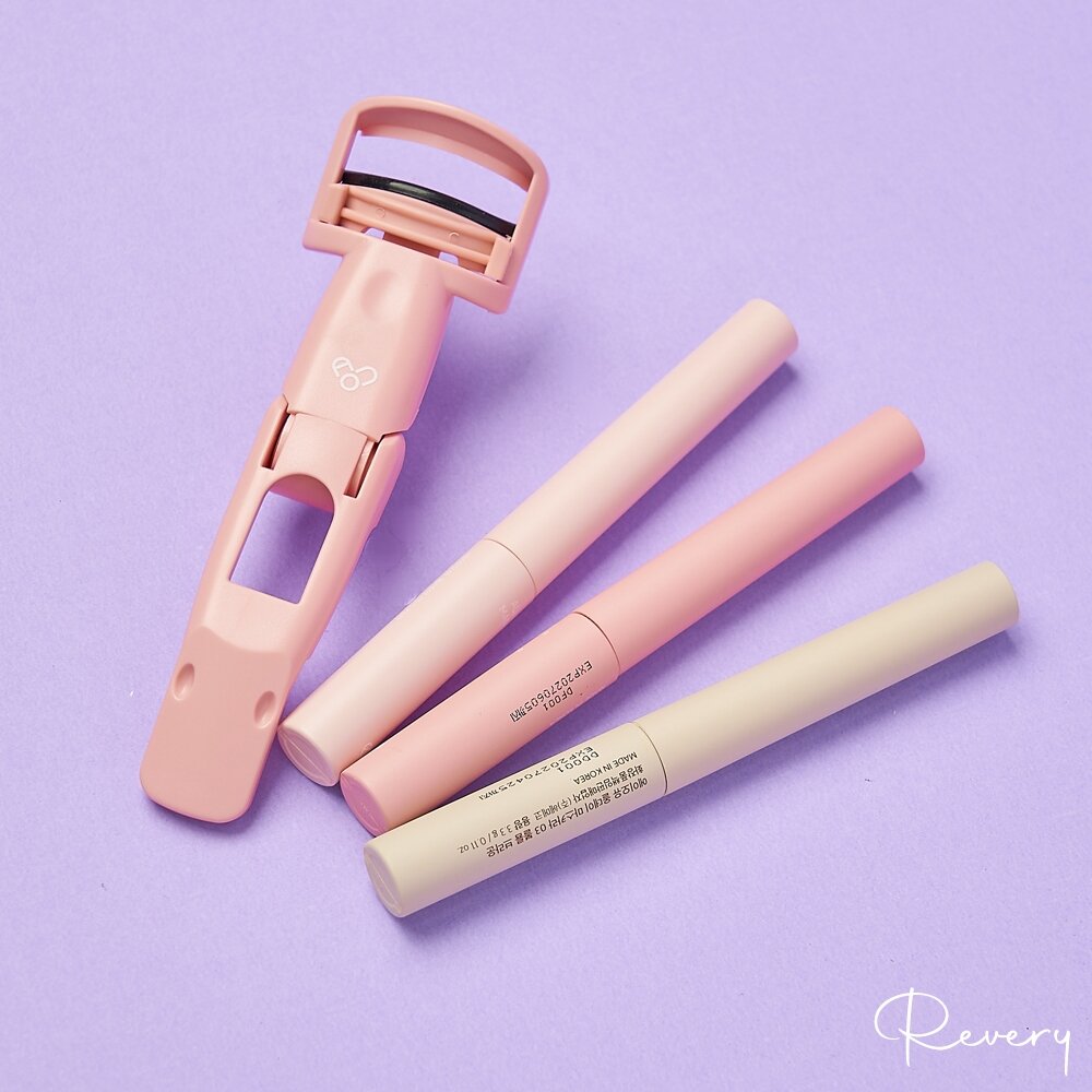 44313912505-現貨｜Aou｜輕薄纖維防水睫毛膏 睫毛膏 輕盈快乾 持久 濃密 捲翹 摺疊睫毛夾｜韓國代購