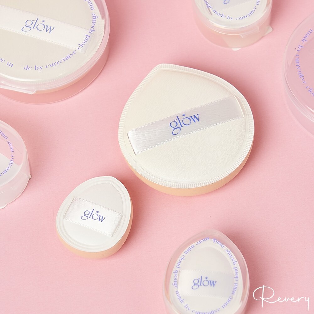 44361713496-現貨｜Glow｜呼吸系雲朵大粉撲 呼吸系雲朵中粉撲 呼吸系雲朵手指粉撲 舒芙蕾粉撲 附收納盒｜韓國代購