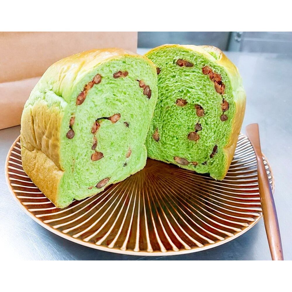 B03-抹茶紅豆生吐司