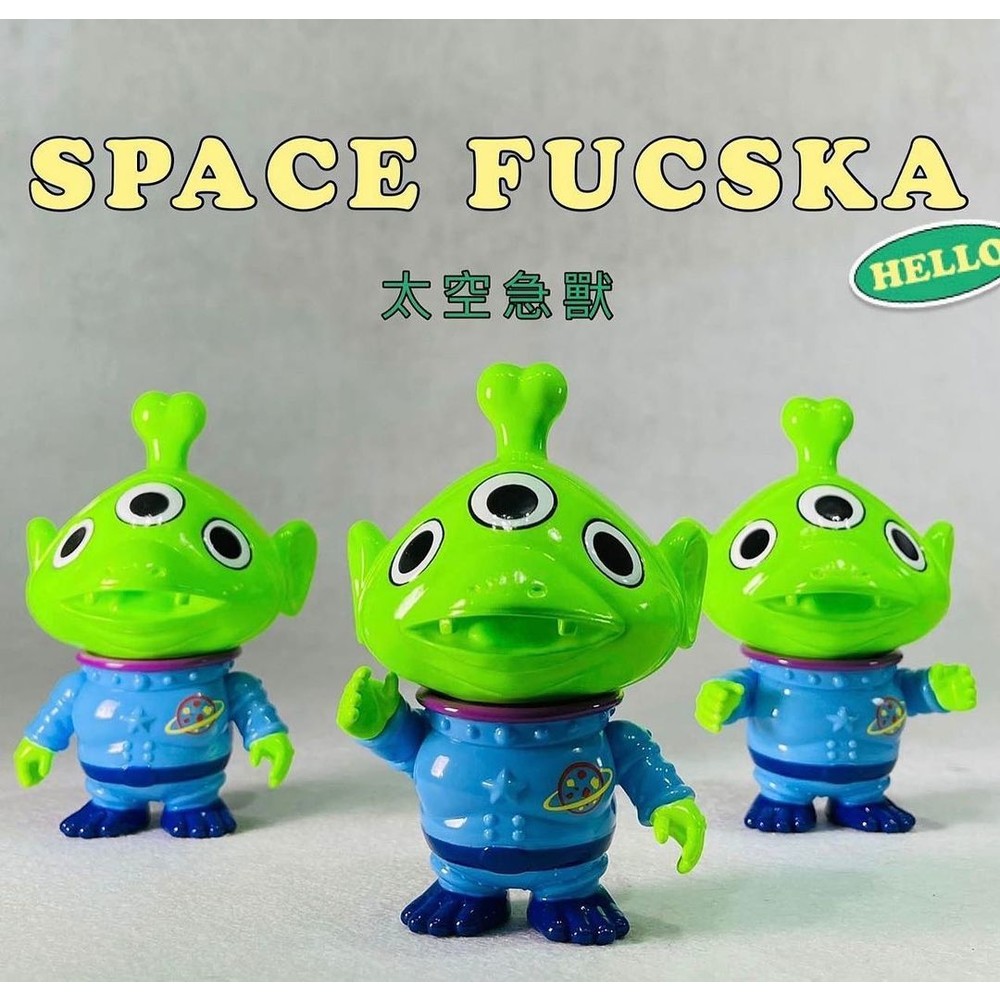 STPO-1300024-【預購】壹工房 太空急獸 Q眼仔 惡搞三眼怪 SPACE FUCSKA  軟膠公仔 Kaijuone