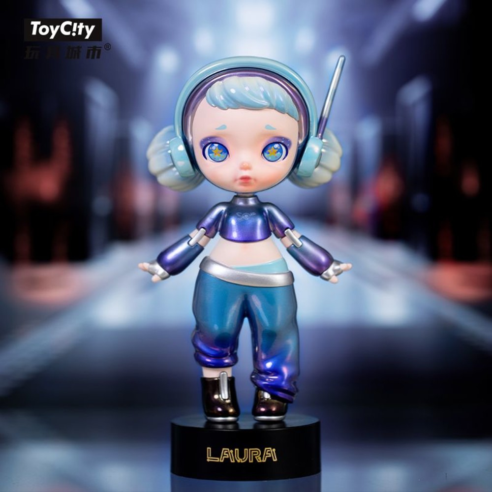 STPO-1300027-【預購】TOYCITY 【Laura少女】星際回音 電鍍大娃 可愛藝術潮玩公仔