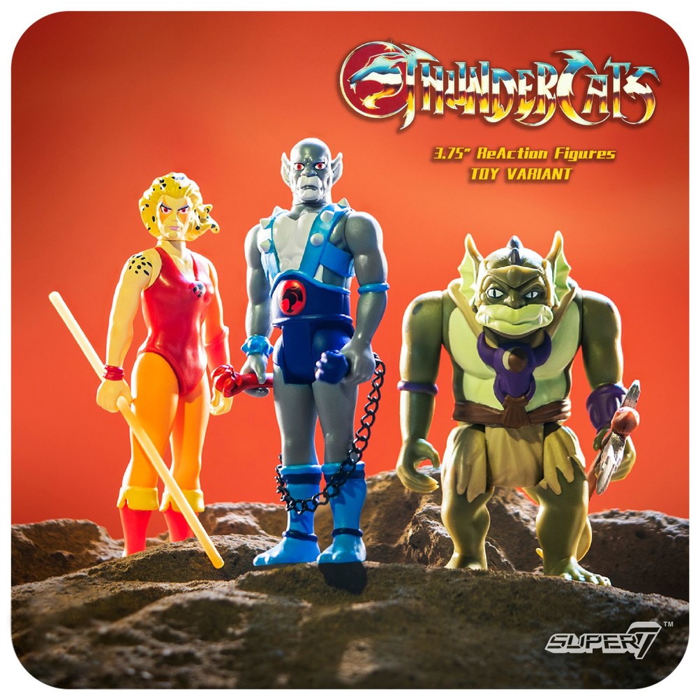 STPO-1300046-【預購】Super7 霹靂貓 ThunderCats 豹貓 猛貓 蜥蜴人 玩具配色版 吊卡