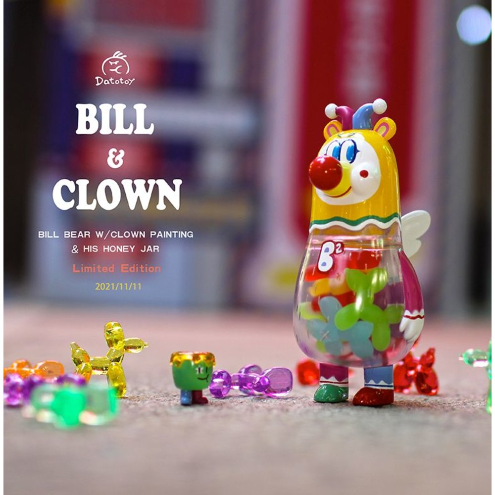 STPO-1300079-【預購】DATOTOY 比爾熊 小丑氣球狗款 潮玩公仔 Bill Bear - Clown