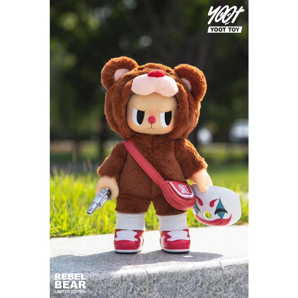 STPO-1300082-【預購】YOOT TOY 叛逆泰迪熊 / 叛逆小丑熊 Rebel Bear 可動毛絨公仔