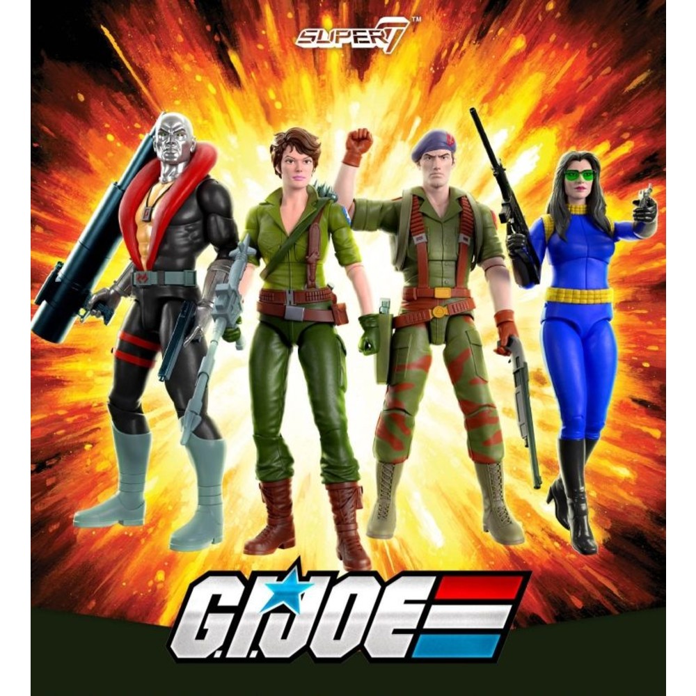 STPO-1300086-【預購】Super7 美漫【特種部隊 G.I.JOE】 終極可動人偶 第二彈 （Flint, Lady Jaye, Destro, Baroness）