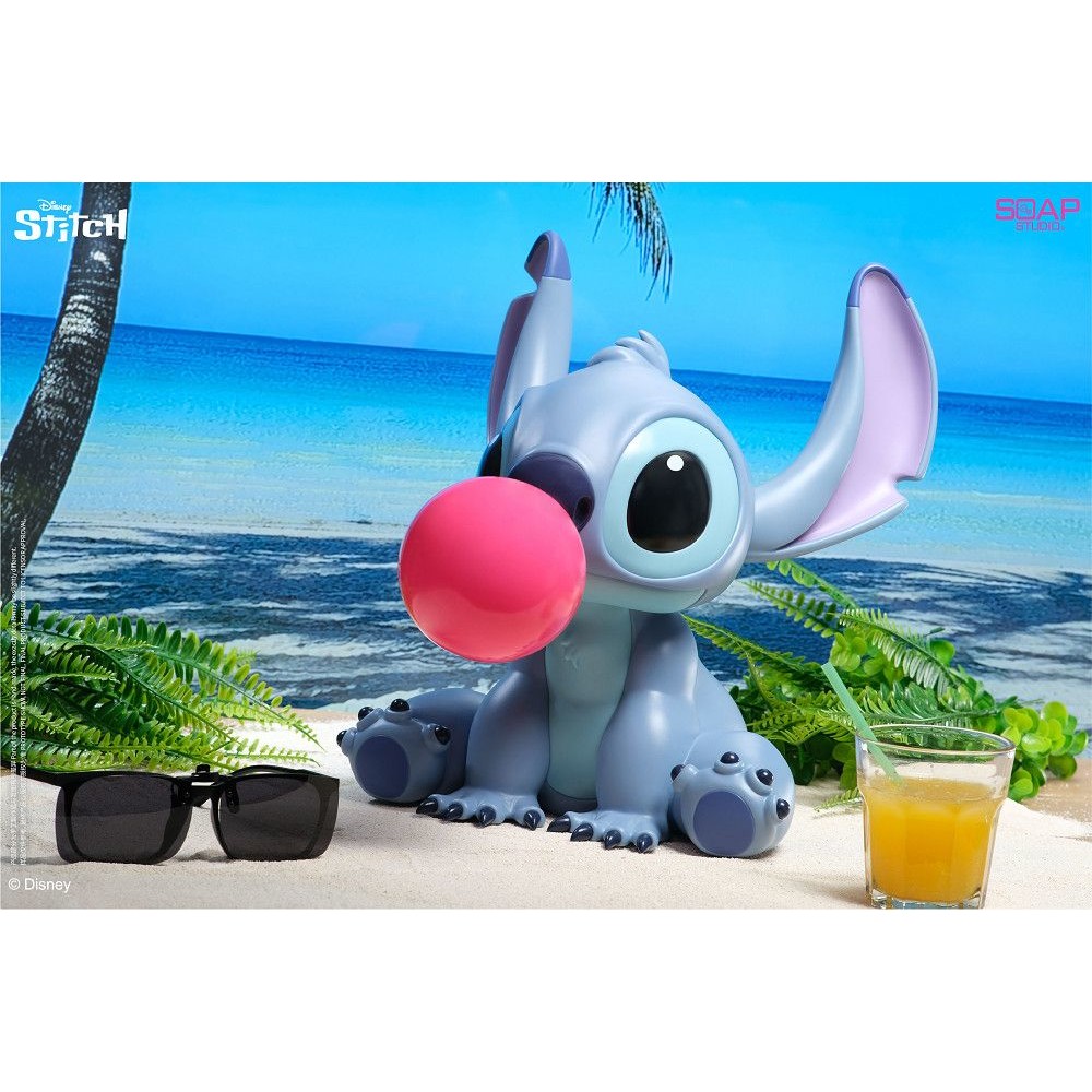 STPO-1300196-【預購】Soap Studio 迪士尼Disney 正版授權 【星際寶貝】史迪奇 吹泡泡 Lilo & Stitch 雕塑擺件